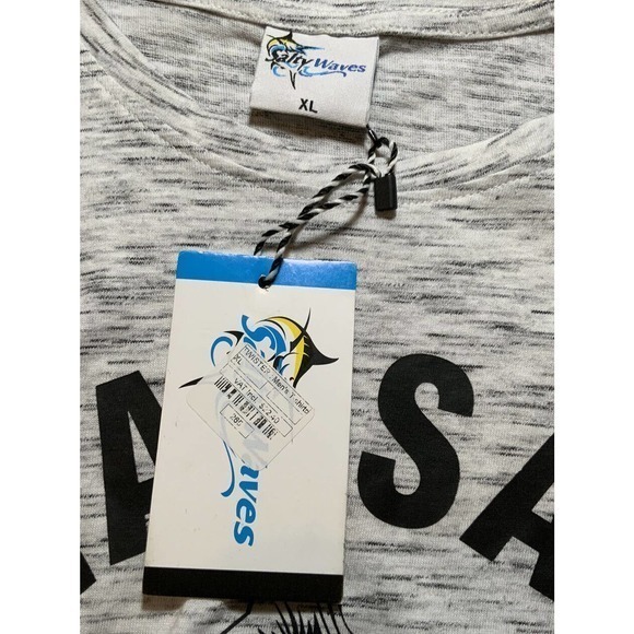 Nassau Bahamas Women's Shirt‎ Size XL Gray Short Sleeve XL Gray Heathered - Picture 3 of 6